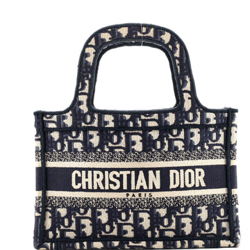 Christian Dior Book Tote Oblique Canvas Mini