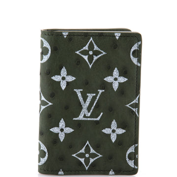 Louis Vuitton Pocket Organizer Monogram Ostrich