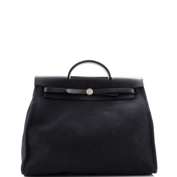 Hermes Herbag Toile and Leather GM