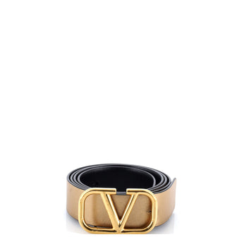 Valentino Garavani VLogo Reversible Belt Leather Wide