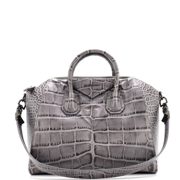 Givenchy Antigona Bag Crocodile Embossed Leather Medium