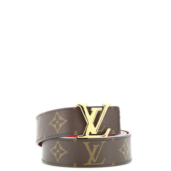 Louis Vuitton LV Initiales Belt Monogram Canvas Thin