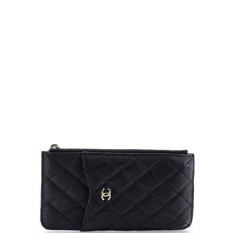 Chanel Classic Phone Case Pouch Quilted Caviar