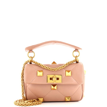 Valentino Garavani Roman Stud Flap Bag Quilted Leather Small
