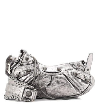 Balenciaga Le Cagole Giant Studs Shoulder Bag Leather XS