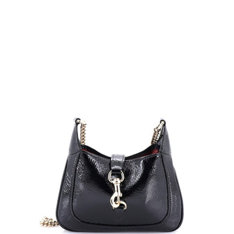 Gucci Jackie Notte Chain Hobo Patent Mini