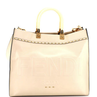 Fendi Sunshine Shopper Tote Leather Medium