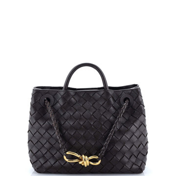 Bottega Veneta Andiamo Top Handle Bag Intrecciato Nappa Small