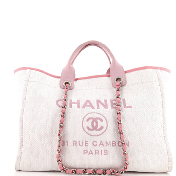 Chanel Deauville Tote Raffia Medium