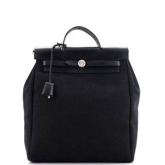 Hermes Herbag A Dos Backpack Toile