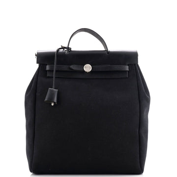 Hermes Herbag A Dos Backpack Toile