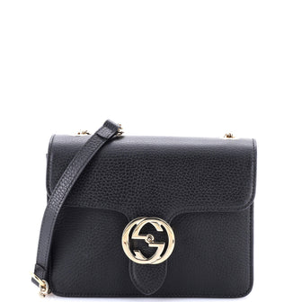 Gucci Interlocking Shoulder Bag Leather Small