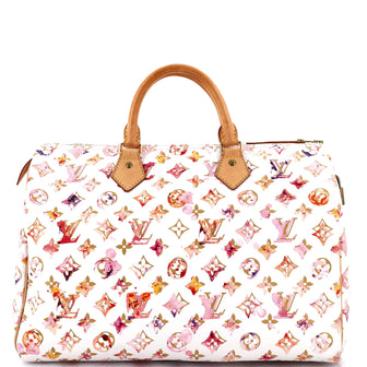 Louis Vuitton Speedy Handbag Monogram Watercolor Aquarelle 35