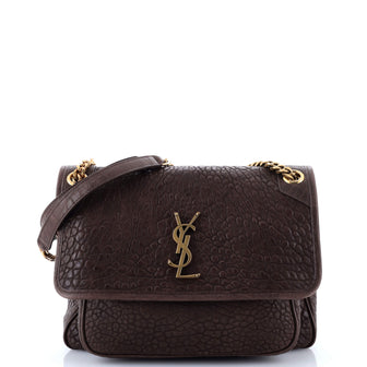 Saint Laurent Niki Chain Flap Bag Leather Medium