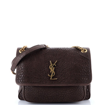 Saint Laurent Niki Chain Flap Bag Leather Medium