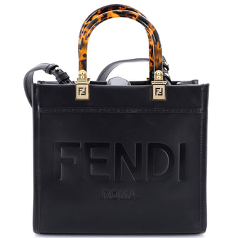 Fendi Sunshine Shopper Tote Leather Small