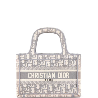 Christian Dior Book Tote Oblique Canvas Mini