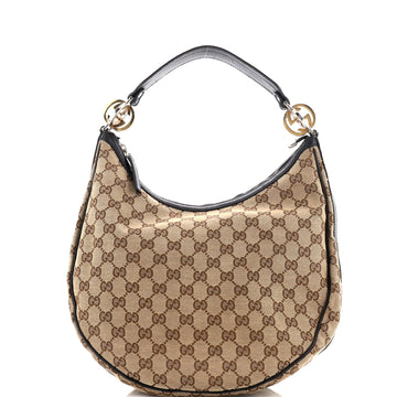 Gucci Twins Hobo GG Canvas Medium