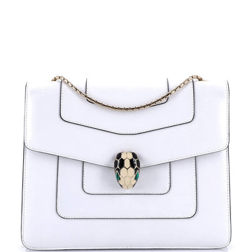 Bvlgari Serpenti Forever Square Shoulder Bag Leather Medium