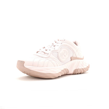 Gucci Women's Interlocking G Ripple Sneakers Leather with Mesh
