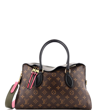 Louis Vuitton Tuileries Handbag Monogram Canvas with Leather