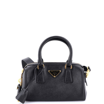 Prada Lux Convertible Boston Bag Saffiano Leather Small