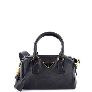 Prada Lux Convertible Boston Bag Saffiano Leather Small