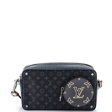 Louis Vuitton Volga On Strap Bag Monogram Eclipse Canvas with Monogram Leather
