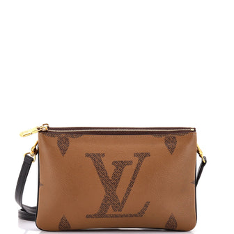 Louis Vuitton Double Zip Pochette Reverse Monogram Giant