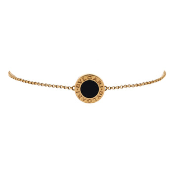 Bvlgari Bvlgari Bvlgari Chain Bracelet 18K Yellow Gold and Onyx