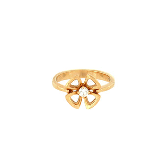 Bvlgari Fiorever Ring 18K Rose Gold and Diamond