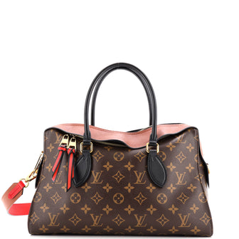 Louis Vuitton Tuileries Handbag Monogram Canvas with Leather