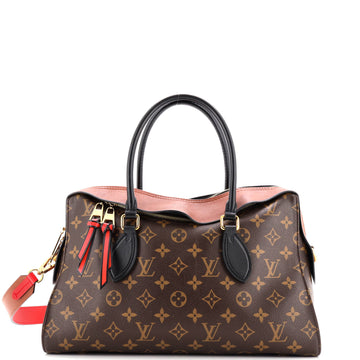 Louis Vuitton Tuileries Handbag Monogram Canvas with Leather