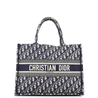 Christian Dior Book Tote Oblique Canvas Medium
