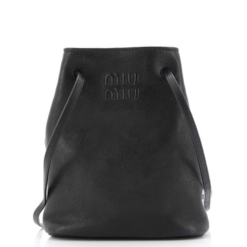 Miu Miu Aviator Bucket Bag Leather Mini