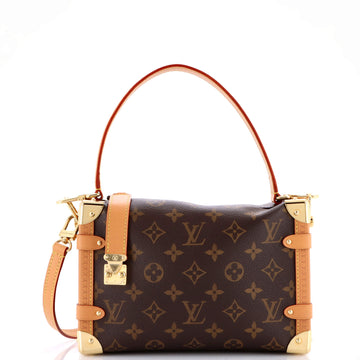 Louis Vuitton Side Trunk Handbag Monogram Canvas MM
