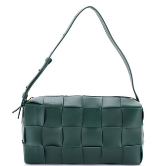 Bottega Veneta Brick Cassette Shoulder Bag Maxi Intrecciato Leather