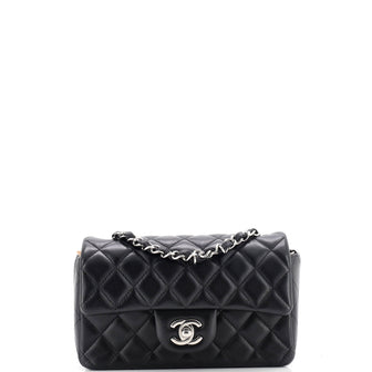 Chanel Classic Single Flap Bag Quilted Lambskin Mini
