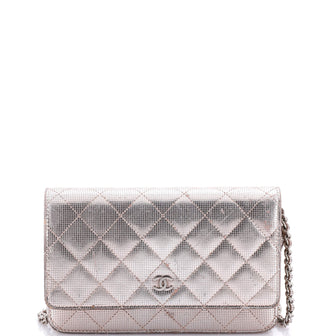 Chanel Wallet on Chain Pixel Effect Quilted Calfskin
