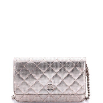 Chanel Wallet on Chain Pixel Effect Quilted Calfskin