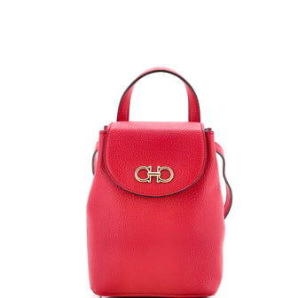 Salvatore Ferragamo Gancini Backpack Leather Mini