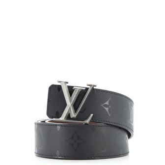 Louis Vuitton LV Pyramide Reversible Belt Limited Edition Monogram Illusion Leather Wide