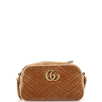 Gucci GG Marmont Shoulder Bag Matelasse Velvet Small
