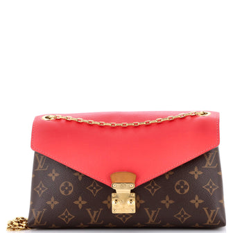 Louis Vuitton Pallas Chain Shoulder Bag Monogram Canvas and Calfskin