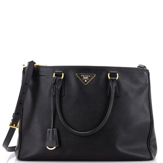 Prada Galleria Double Zip Tote Saffiano Leather Medium