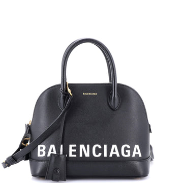 Balenciaga Logo Ville Bag Leather Small