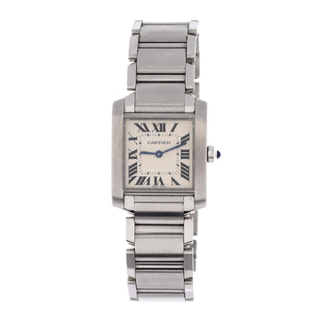 Cartier Tank Francaise Quartz Watch Stainless Steel 25