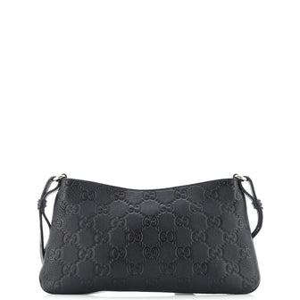 Gucci Emblem Chain Shoulder Bag Guccissima Leather Medium