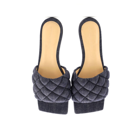 Women's The Padded Flat Sandals Quilted Denim