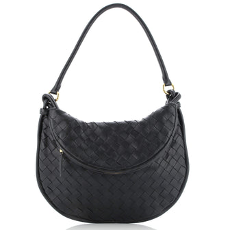 Bottega Veneta Gemelli Shoulder Bag Intrecciato Leather Medium